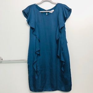 Calvin Klein Turquoise Ruffle Dress NWT